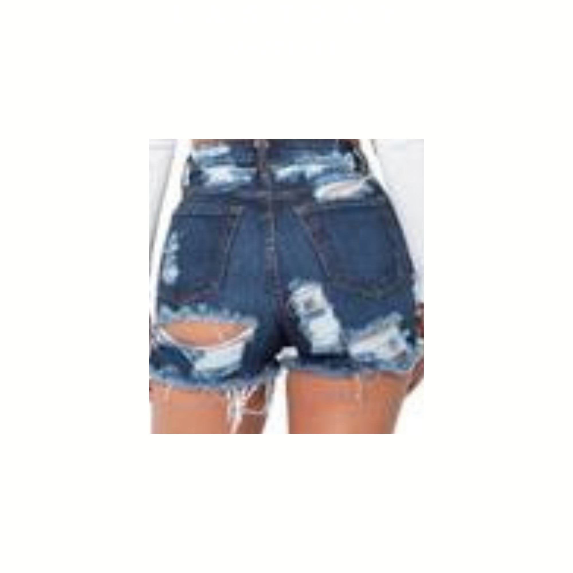 Dark Denim Distressed shorts