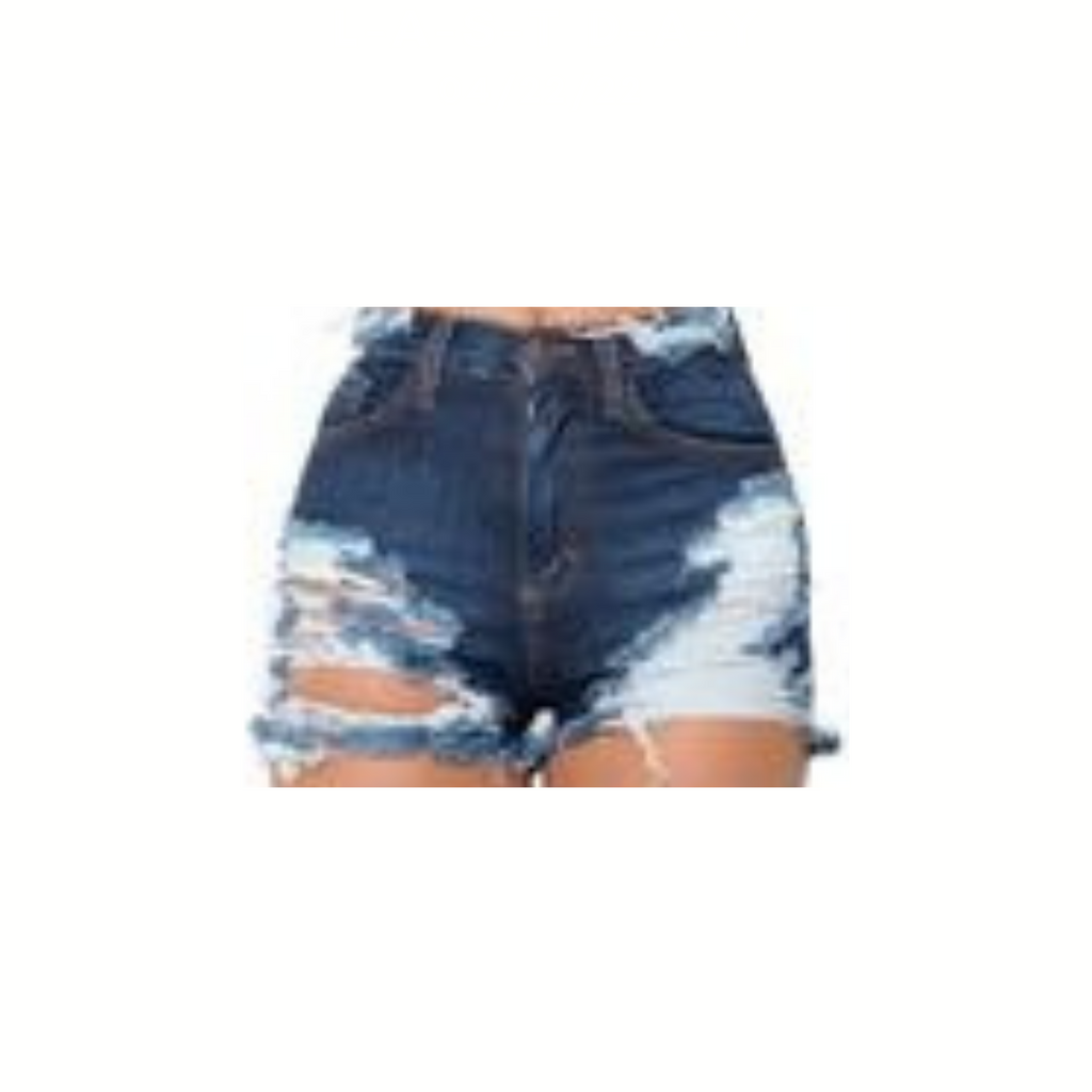 Dark Denim Distressed shorts