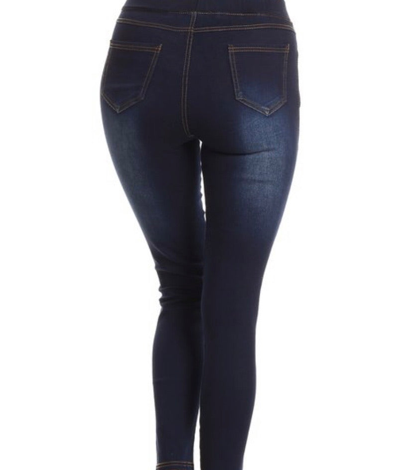 Dark Blue Denim Pants